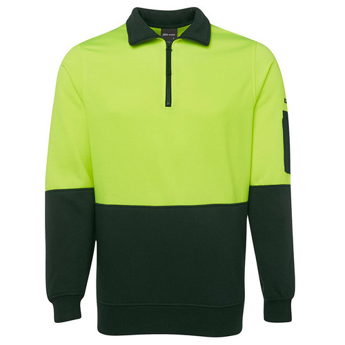 WORKWEAR, SAFETY & CORPORATE CLOTHING SPECIALISTS - JB's HI VIS 1/2 ZIP FLEECY