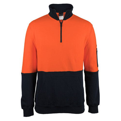 WORKWEAR, SAFETY & CORPORATE CLOTHING SPECIALISTS - JB's HV 310 COTTON 1/2 ZIP FLEECE