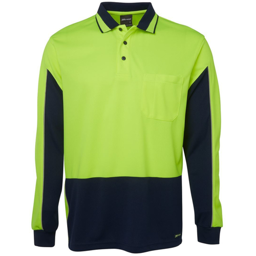 WORKWEAR, SAFETY & CORPORATE CLOTHING SPECIALISTS - JB's HI VIS L/S GAP POLO