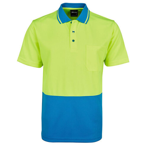 WORKWEAR, SAFETY & CORPORATE CLOTHING SPECIALISTS - JB's HI VIS 4602.1 NON CUFF TRAD POLO