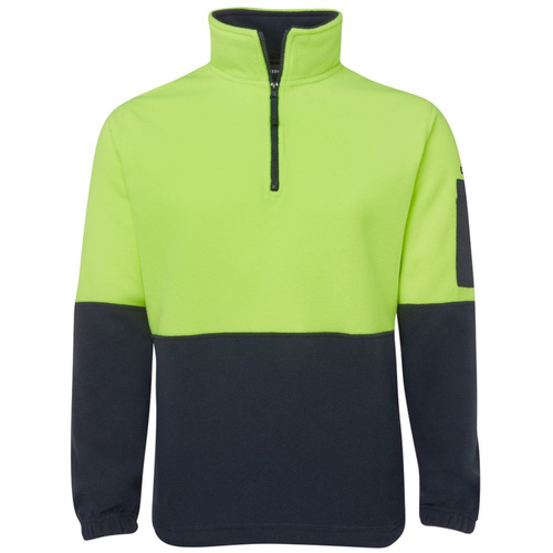 WORKWEAR, SAFETY & CORPORATE CLOTHING SPECIALISTS - JB's HI VIS 1/2 ZIP POLAR FLEECE
