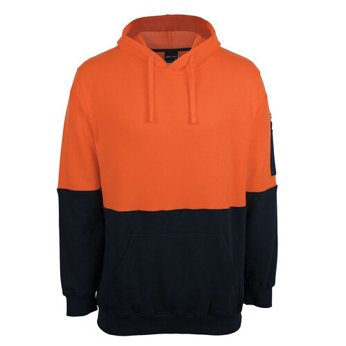 WORKWEAR, SAFETY & CORPORATE CLOTHING SPECIALISTS - JB's HV 310 COTTON PULL OVER FLEECE HOODIE