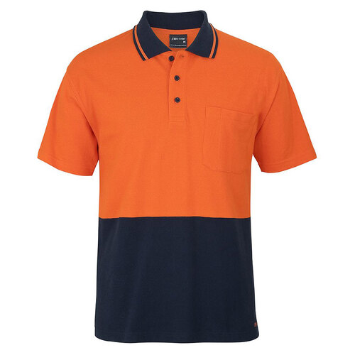 WORKWEAR, SAFETY & CORPORATE CLOTHING SPECIALISTS - JB's HV S/S COTTON PIQUE TRAD POLO