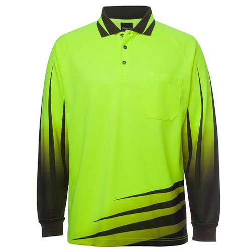 WORKWEAR, SAFETY & CORPORATE CLOTHING SPECIALISTS - JB's Wear Hi Vis L/S Rippa Sub Polo