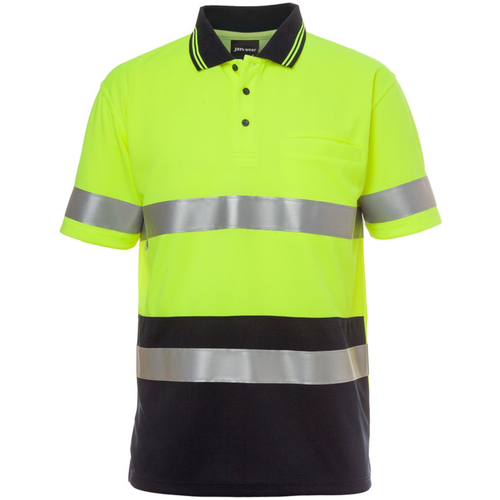 WORKWEAR, SAFETY & CORPORATE CLOTHING SPECIALISTS - JB's HI VIS S/S (D+N) TRAD POLO