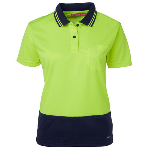 WORKWEAR, SAFETY & CORPORATE CLOTHING SPECIALISTS - JB's LADIES HI VIS S/S COMFORT POLO