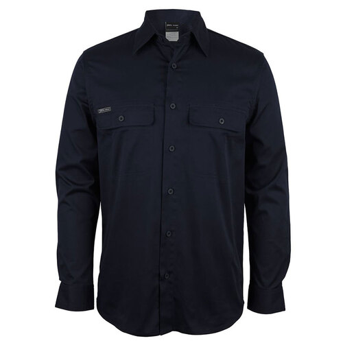 WORKWEAR, SAFETY & CORPORATE CLOTHING SPECIALISTS - JB's L/S STRETCH WORK SHIRT