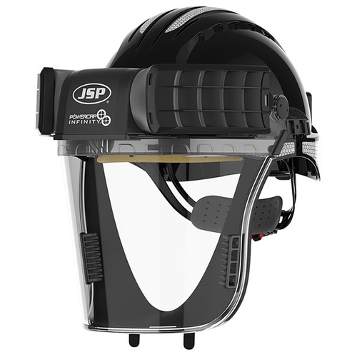 WORKWEAR, SAFETY & CORPORATE CLOTHING SPECIALISTS POWERCAP INFINITY PAPR RESPIRATOR WITH BLACK HELMET