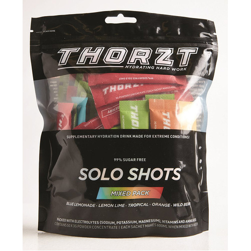 WORKWEAR, SAFETY & CORPORATE CLOTHING SPECIALISTS Solo Shot Sachet 3g  Solo Shots Packx 50pk, Mixed 5 Fruits