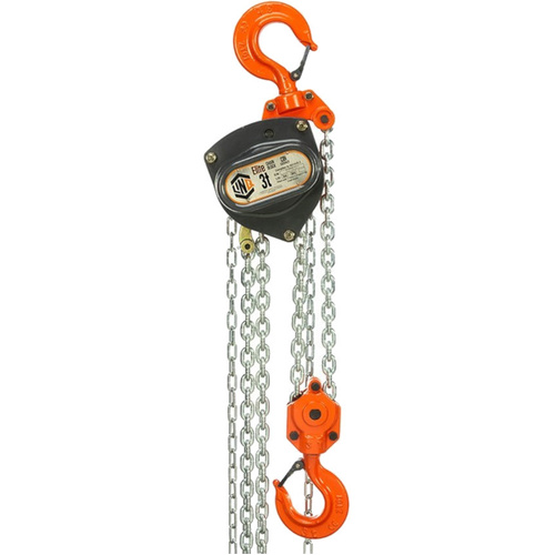 WORKWEAR, SAFETY & CORPORATE CLOTHING SPECIALISTS LINQ CHAIN BLOCK ELITE 3 TONNE CAPACITY 3M LONG INDUSTRIAL