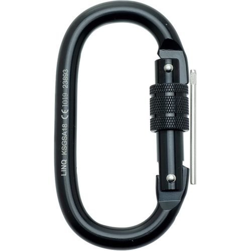 WORKWEAR, SAFETY & CORPORATE CLOTHING SPECIALISTS Karabiner - Screw Gate Steel Alloy 18mm