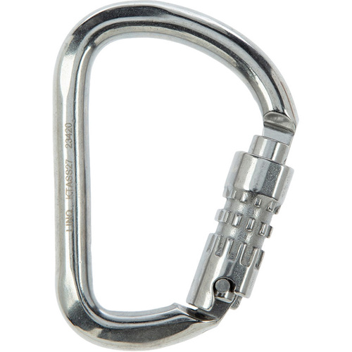 WORKWEAR, SAFETY & CORPORATE CLOTHING SPECIALISTS Karabiner - Triple Action Stainless Steel 27mm