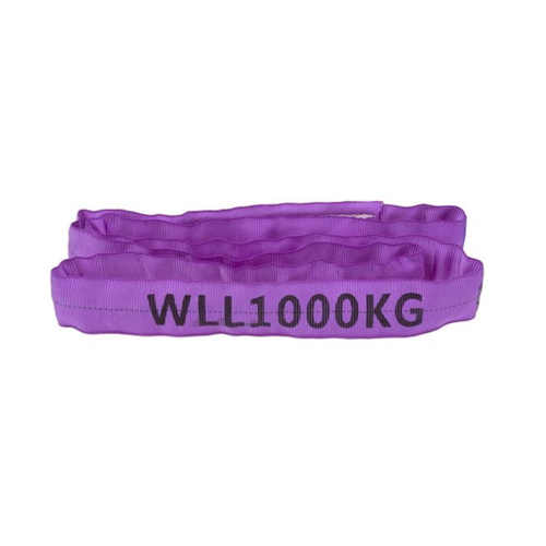 WORKWEAR, SAFETY & CORPORATE CLOTHING SPECIALISTS - Sling Round 7:1 WLL Polyester 1T 0.5m