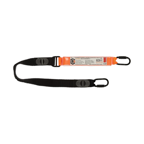 WORKWEAR, SAFETY & CORPORATE CLOTHING SPECIALISTS Elite Single Leg Elasticated Lanyard  with Hardware KD X2