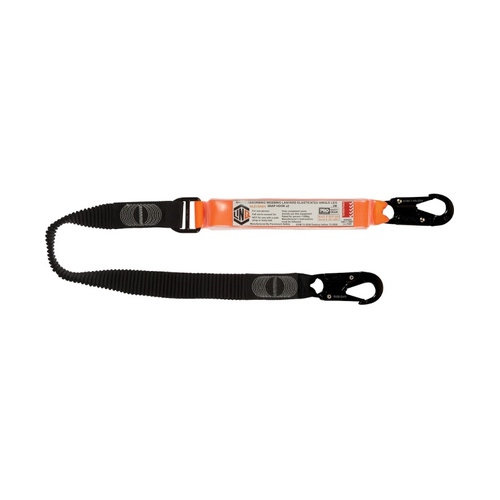 WORKWEAR, SAFETY & CORPORATE CLOTHING SPECIALISTS Elite Single Leg Elasticated Lanyard with Hardware SN X2