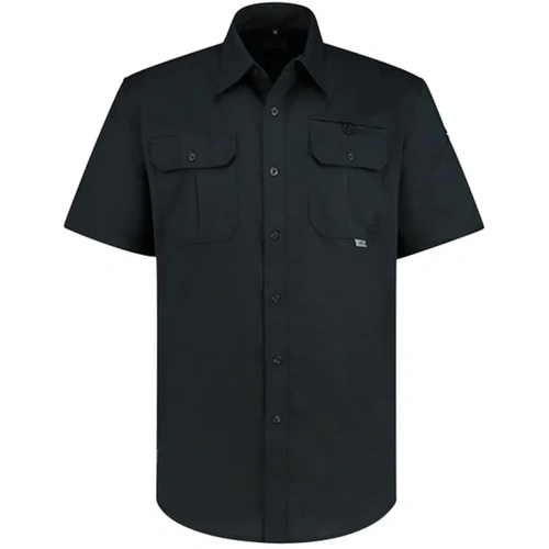 WORKWEAR, SAFETY & CORPORATE CLOTHING SPECIALISTS Sitemaster Short Sleeve Shirt-Black-M