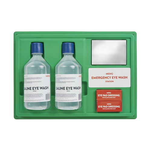 WORKWEAR, SAFETY & CORPORATE CLOTHING SPECIALISTS EYEWASH STATION OPEN WITH MIRROR