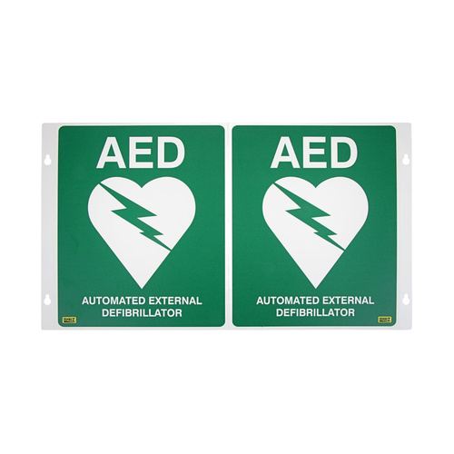 WORKWEAR, SAFETY & CORPORATE CLOTHING SPECIALISTS AED 3D SIGN 500x300 (225x300 folded)