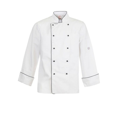 WORKWEAR, SAFETY & CORPORATE CLOTHING SPECIALISTS - EXECUTIVE CHEF JACKET L/S with pockets and piping