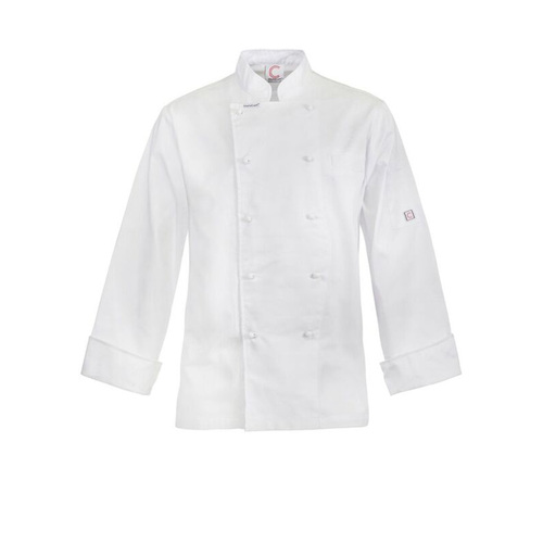 WORKWEAR, SAFETY & CORPORATE CLOTHING SPECIALISTS - LIGHTWEIGHT EXECUTIVE CHEF JACKET L/S with fold back cuff