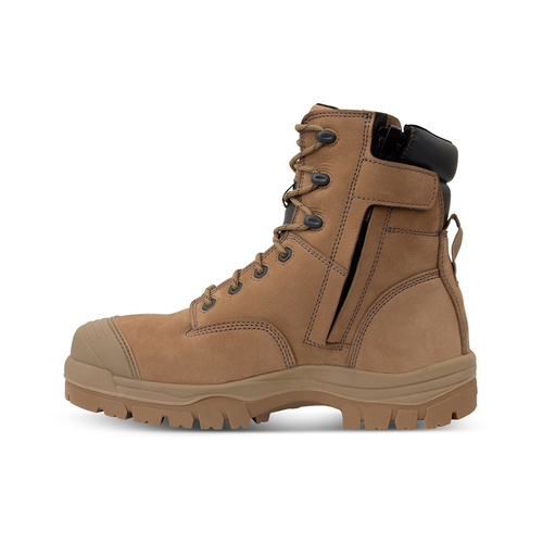 WORKWEAR, SAFETY & CORPORATE CLOTHING SPECIALISTS AT 45 - 150mm Zip Side Lace Up Boot - Stone