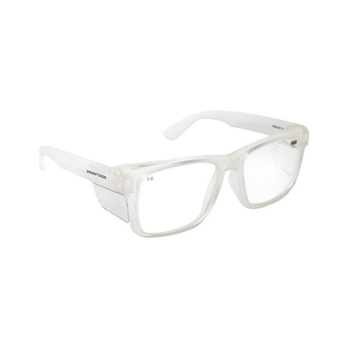 WORKWEAR, SAFETY & CORPORATE CLOTHING SPECIALISTS - SAFETY GLASSES FRONTSIDE CLEAR LENS WITH CLEAR FRAME