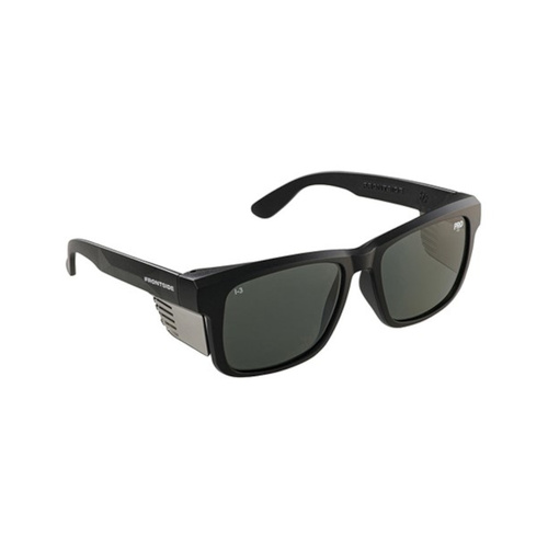 WORKWEAR, SAFETY & CORPORATE CLOTHING SPECIALISTS - SAFETY GLASSES FRONTSIDE POLARISED SMOKE LENS WITH BLACK FRAME