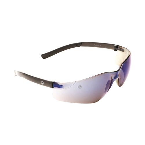 WORKWEAR, SAFETY & CORPORATE CLOTHING SPECIALISTS Futura Safety Glasses Blue Mirror Lens