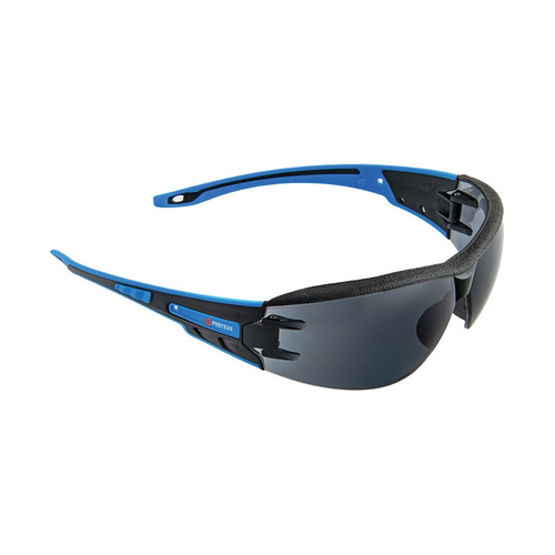 WORKWEAR, SAFETY & CORPORATE CLOTHING SPECIALISTS PROTEUS 1 SAFETY GLASSES SMOKE LENS INTEGRATED BROW DUST GUARD