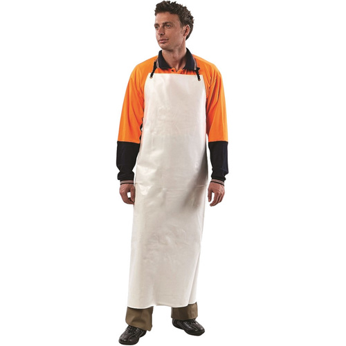 WORKWEAR, SAFETY & CORPORATE CLOTHING SPECIALISTS PVC Apron 90cm X 120cm White