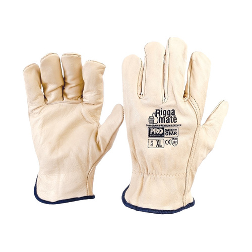 WORKWEAR, SAFETY & CORPORATE CLOTHING SPECIALISTS - RIGGAMATE CUT RESISTANT COW GRAIN PREMIUM GLOVE