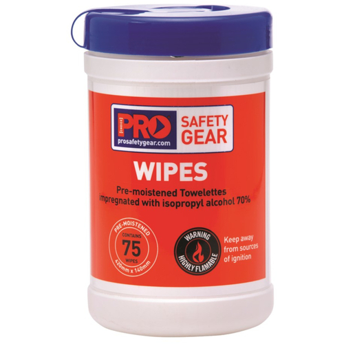 WORKWEAR, SAFETY & CORPORATE CLOTHING SPECIALISTS Isopropyl Wipes 75 Wipe Canister