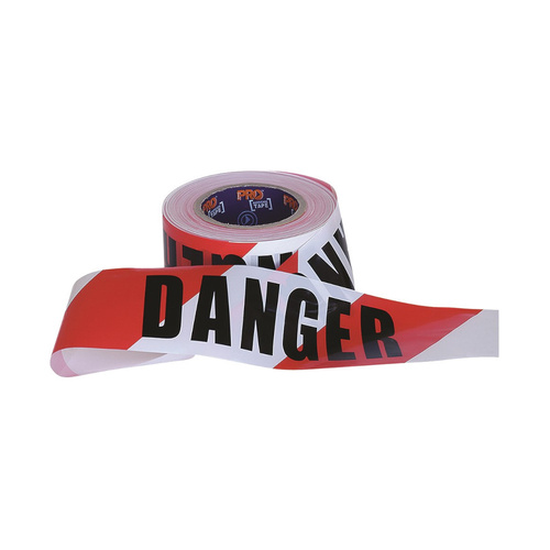 WORKWEAR, SAFETY & CORPORATE CLOTHING SPECIALISTS Barricade Tape - 100m x 75mm DANGER Print