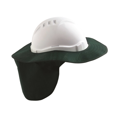 WORKWEAR, SAFETY & CORPORATE CLOTHING SPECIALISTS Green V6 & V9 Hard Hat Brim - Plastic/ Polyester