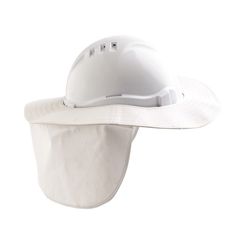 WORKWEAR, SAFETY & CORPORATE CLOTHING SPECIALISTS - White V6 & V9 Hard Hat Brim - Plastic/ Polyester