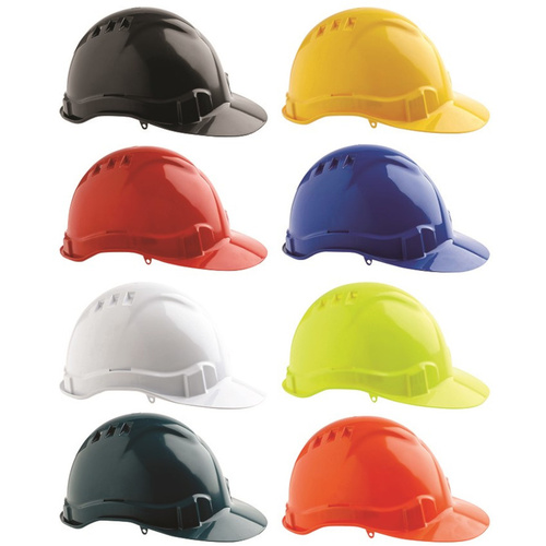 WORKWEAR, SAFETY & CORPORATE CLOTHING SPECIALISTS V6 Hard Hat Vented Pushlock Harness