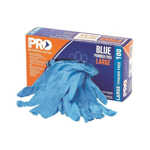 WORKWEAR, SAFETY & CORPORATE CLOTHING SPECIALISTS Disposable Blue Nitrile Powder Free Gloves