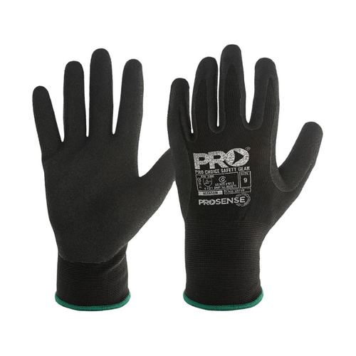 WORKWEAR, SAFETY & CORPORATE CLOTHING SPECIALISTS ASSASSIN Nitrile Grip Glove Black