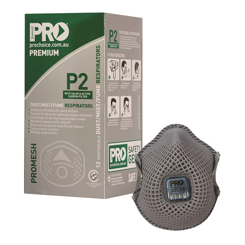 WORKWEAR, SAFETY & CORPORATE CLOTHING SPECIALISTS Dust Masks Promesh P2+Valve+Carbon