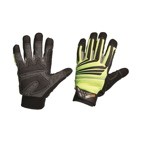 WORKWEAR, SAFETY & CORPORATE CLOTHING SPECIALISTS Profit Protec Hi-Vis Yellow Gloves