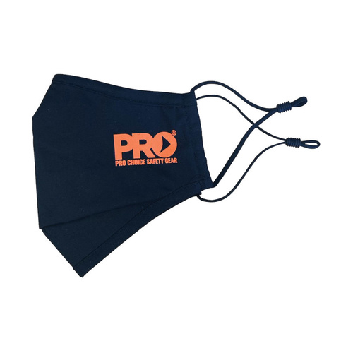 WORKWEAR, SAFETY & CORPORATE CLOTHING SPECIALISTS Reusable 3 Layer Face Mask with Adjustable Ear Loops