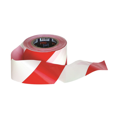 WORKWEAR, SAFETY & CORPORATE CLOTHING SPECIALISTS Barricade Tape - 100m x 75mm Red & White