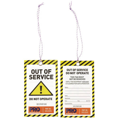 WORKWEAR, SAFETY & CORPORATE CLOTHING SPECIALISTS Safety Tag -125mm x 75mm Caution