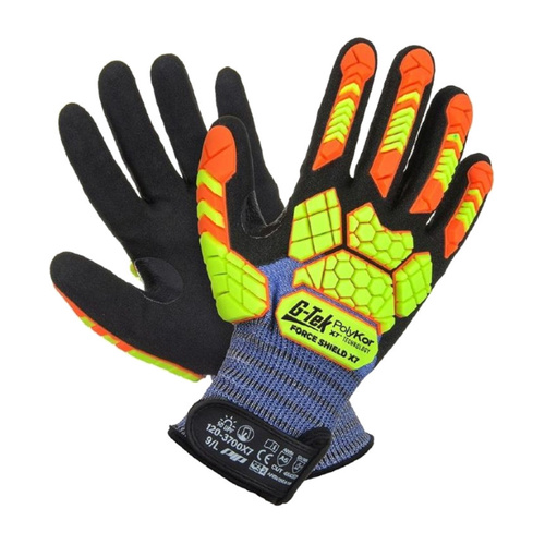 WORKWEAR, SAFETY & CORPORATE CLOTHING SPECIALISTS G-TEK FORCESHIELD POLYKOR X7 18 GAUGE NITRILE
