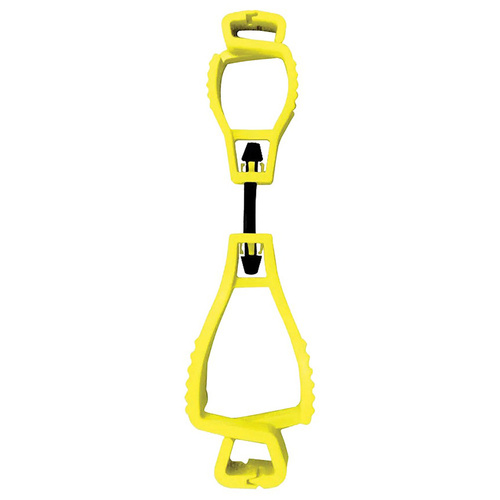 WORKWEAR, SAFETY & CORPORATE CLOTHING SPECIALISTS DISCONTINUED - PIP GLOVE CLIP INTERLOCK CLIP, YELLOW