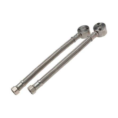 WORKWEAR, SAFETY & CORPORATE CLOTHING SPECIALISTS Right Hand SS Braided Hose & Elbow Assembly  For Showers