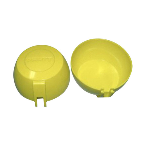 WORKWEAR, SAFETY & CORPORATE CLOTHING SPECIALISTS Dust Cover Caps For Single Eye Wash Nozzle Assembly Pk Of 2