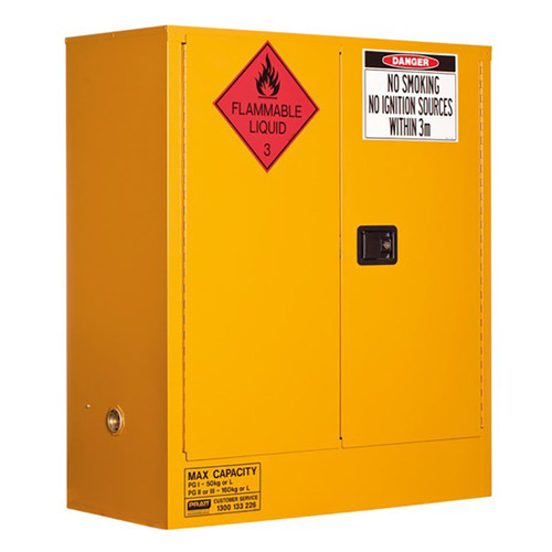WORKWEAR, SAFETY & CORPORATE CLOTHING SPECIALISTS FLAMMABLE LIQUID STORAGE CABINET: 160L - 2 DOORS - 2 SHELVES