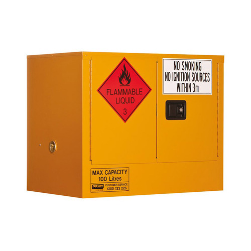WORKWEAR, SAFETY & CORPORATE CLOTHING SPECIALISTS FLAMMABLE LIQUID STORAGE CABINET: 100L - 2 DOORS - 1 SHELF