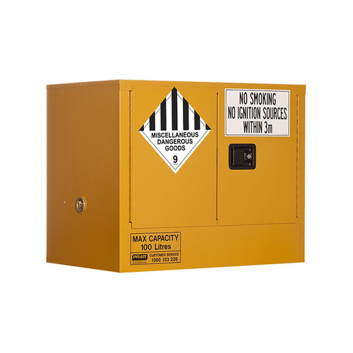 WORKWEAR, SAFETY & CORPORATE CLOTHING SPECIALISTS MISCELLANEOUS DANGEROUS GOODS STORAGE CABINET: 100L - 2 DOORS - 1 SHELF